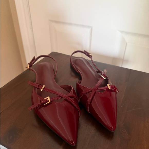 Tony Bianco Jamo Bordeaux Patent Flat size 6.5 - Picture 4 of 5